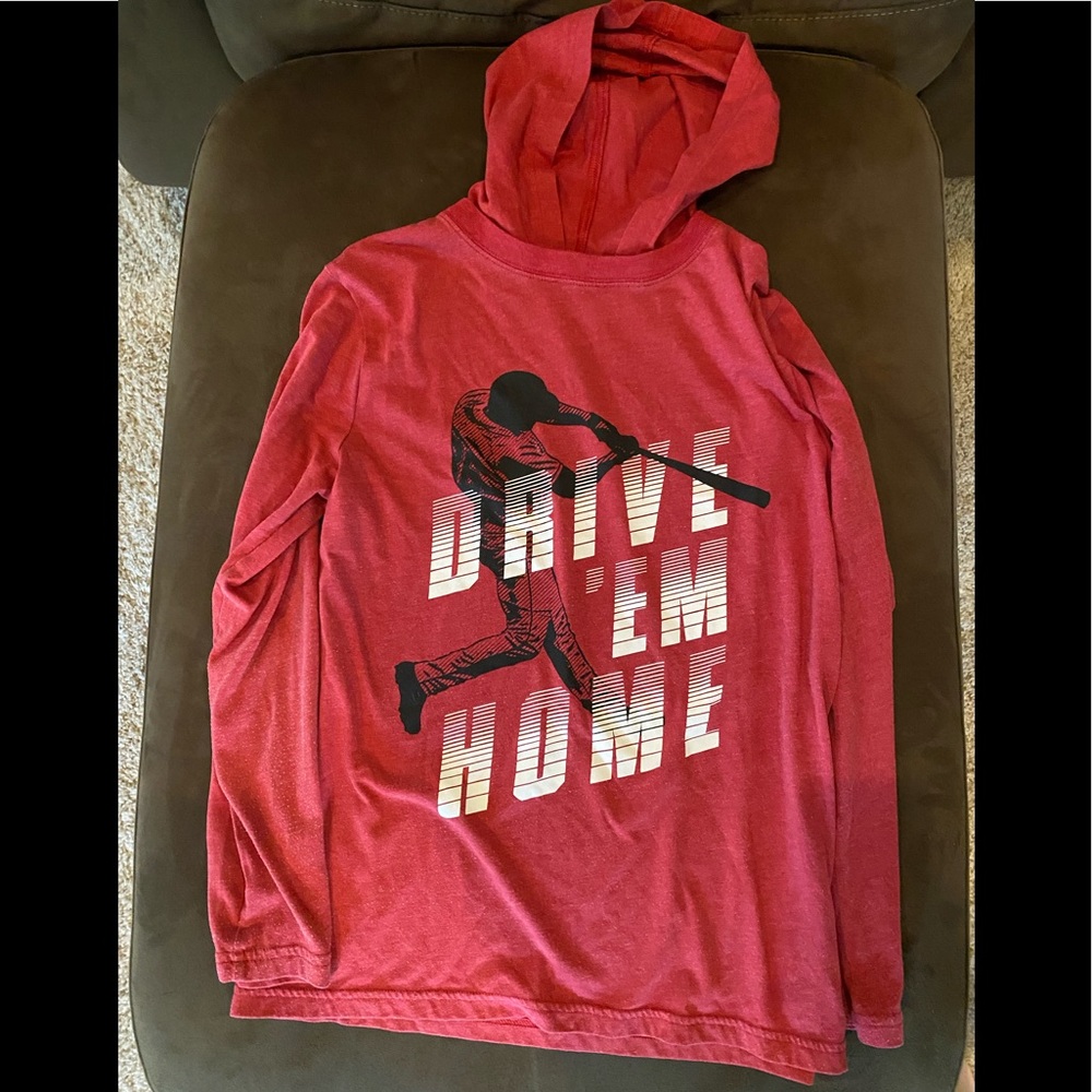 Children’s Place boys hooded baseball shirt